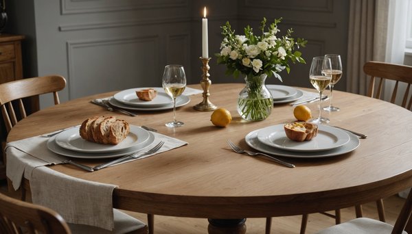 Découvrez la table en chêne alliant élégance et convivialité